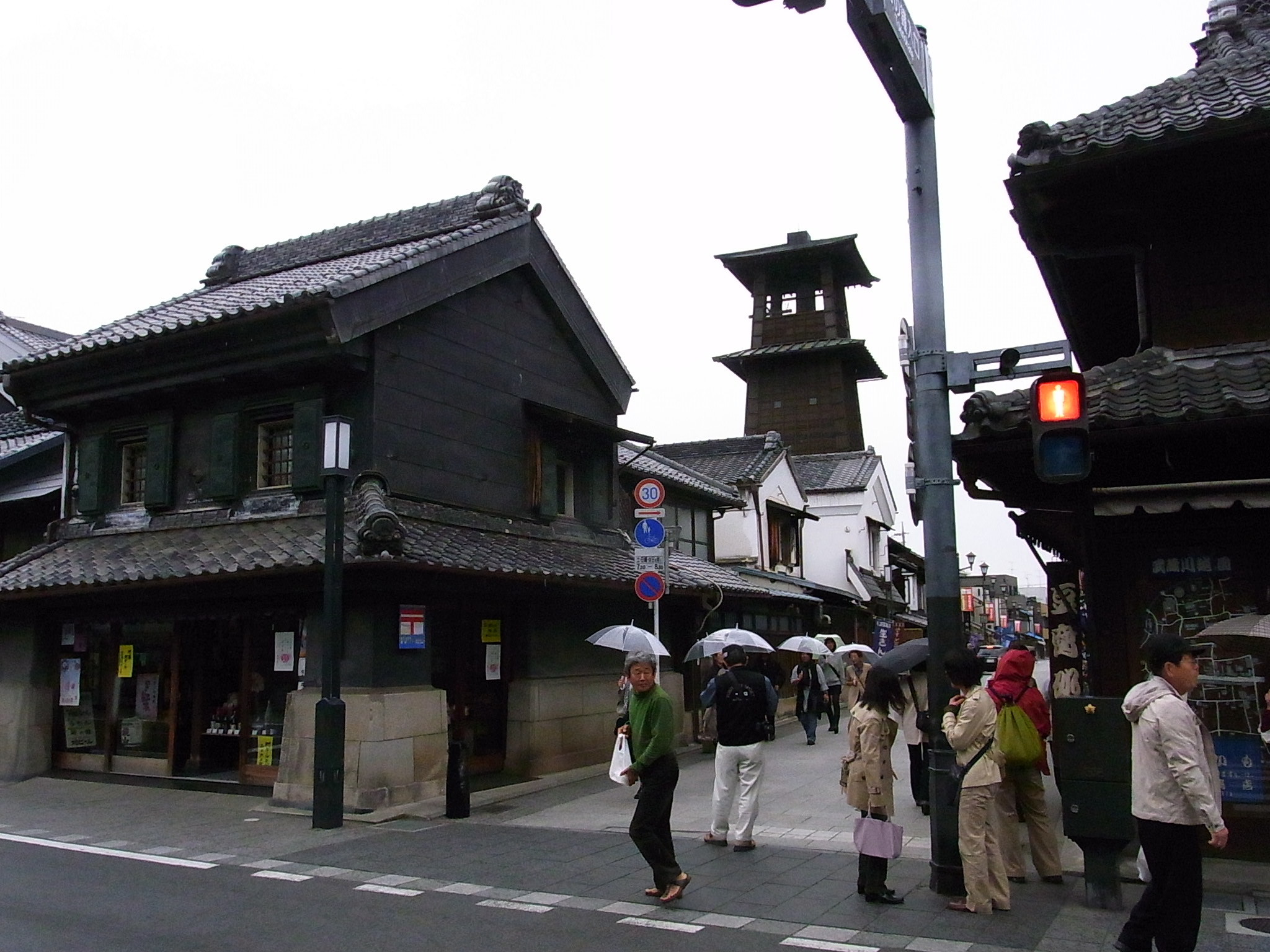 The preserved Kurazukuri merchant street of Kawagoe