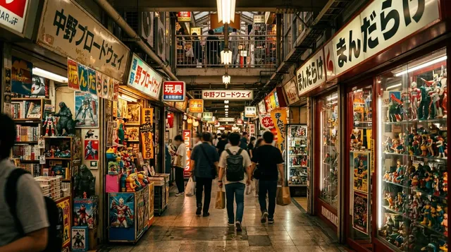 Nakano Broadway Innenkorridor mit Mandarake-Shops