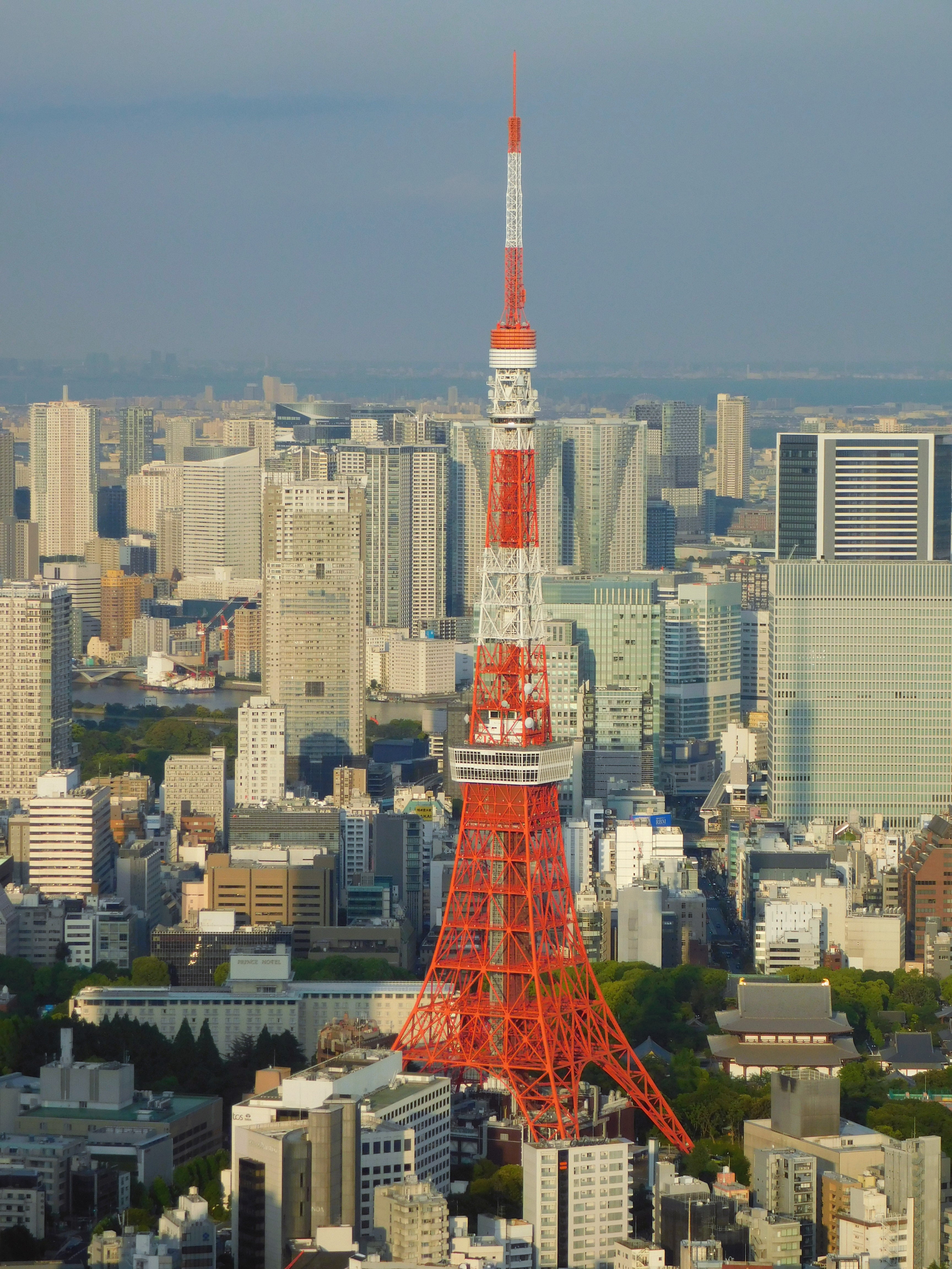 Tokyo Tower beleuchtet in der Dämmerung