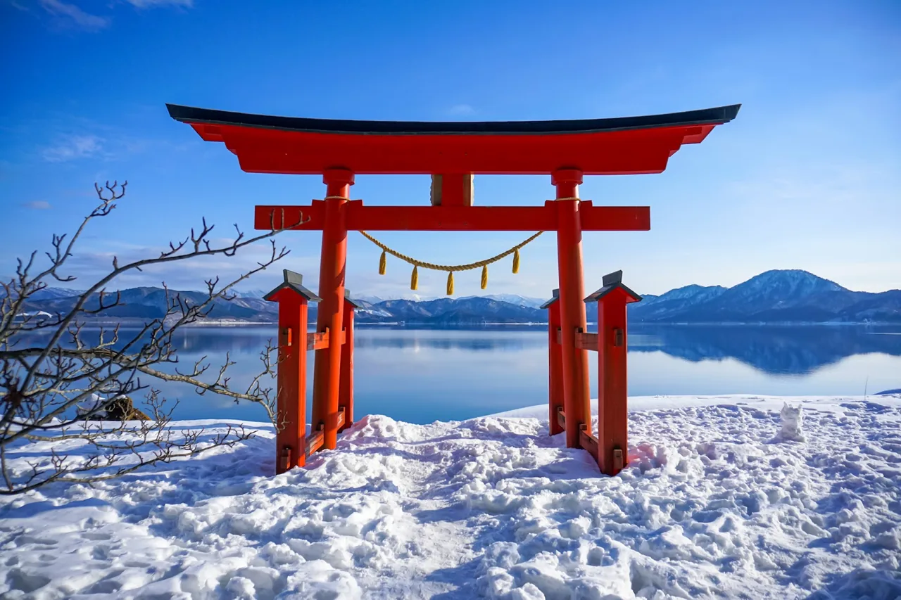 Lake Tazawa in Akita