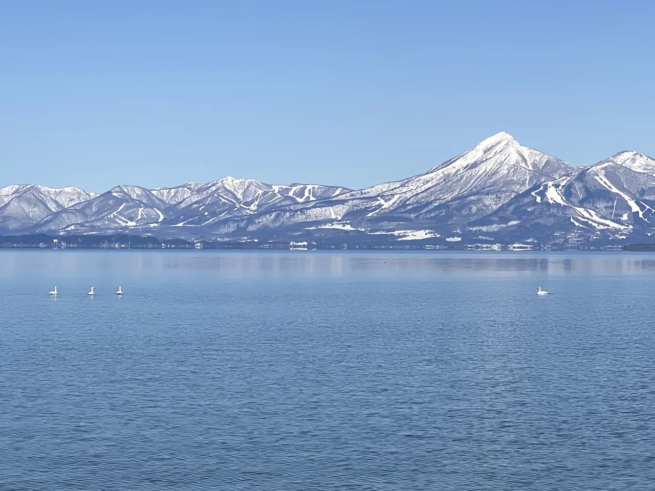 Lake Inawashiro in Fukushima