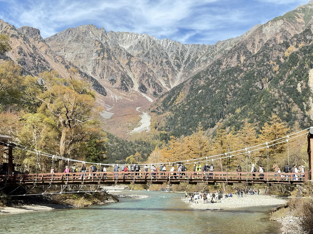 Kappabashi Bridge in Kamikochi