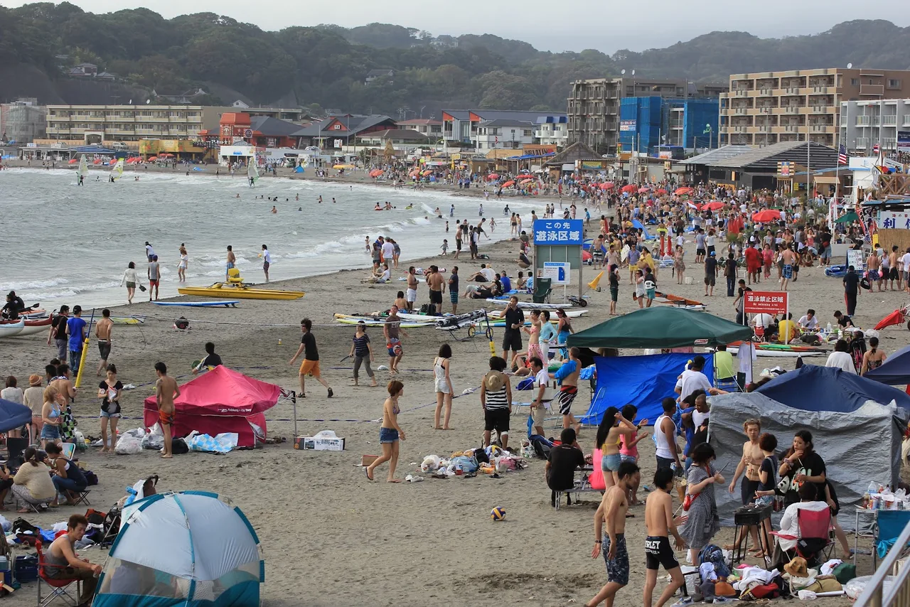 Zushi Beach in Kanagawa